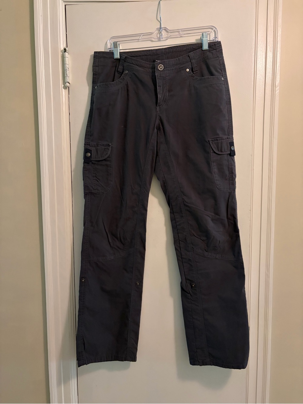 Kuhl Splash Roll Up Cargo Outdoor Hiking Tactical Pant Dark Gray Size 10 Regular